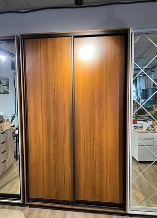 Акція! нова сучасна шафа-купе 1400х600х2400 під стелю (горіх еко)