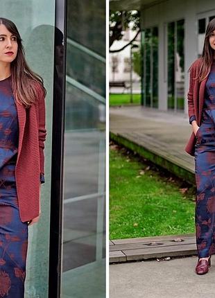 Брюки жіночі zara сатинові брюки в принт м