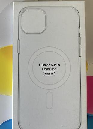 Оригінальний чохол apple iphone 14 plus clear case 3 magsafe