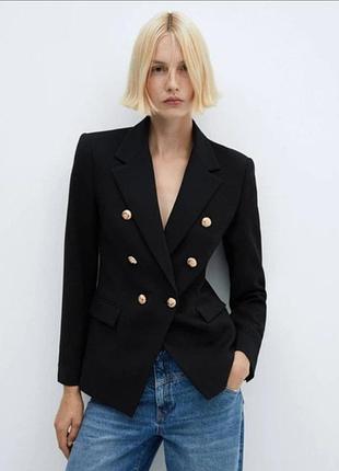 Піджак жіночий чорний zara ,чорний жакет блейзер піджак