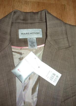 Warehause новый женский пиджак, р 12 , шерсть6 фото
