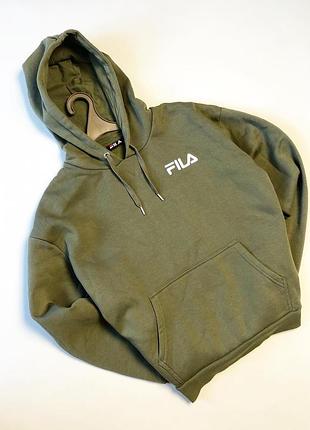 Худи fila (оливковый / хаки)
стильное базовое худи от fila в глубоком оливковом цвете.