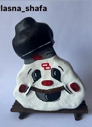 Новогодние елочные игрушки с папье-маше ручная работа подарок на праздник