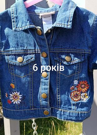 Джинсовая 6 лет для девочки