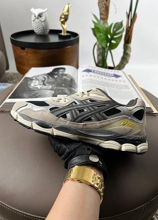 Asics gel-nyc black grey beige