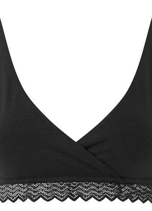 Бюстгальтер для кормления с кружевом для женщины esmara lycra® 473690 m черный