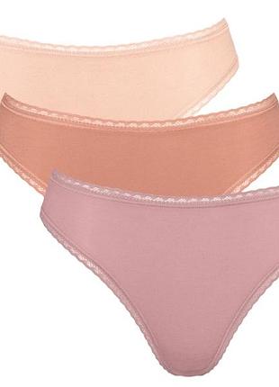 Трусики-слип набор 3 шт. для женщины sloggi lycra® 10222558 42(m) комбинированный