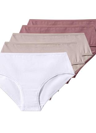 Трусики-слип набор 5 шт. с высокой талией для женщины esmara lycra® 486986 s комбинированный