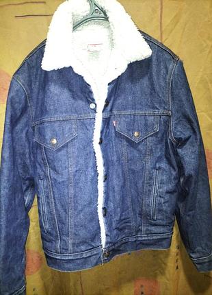 Levis 70608-0217 vintage 80s trucker sherpa denim jacket (1981 made in usa)