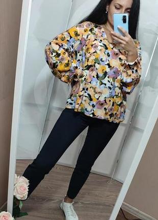 Яркая красивая блуза vero moda из натуральной ткани