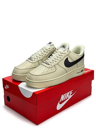 Кроссовки женские nike air force 1 low, бежевые кроссовки найс, демисезонные
