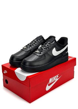 Кроссовки женские nike air force 1 low, черно-белые кроссовки найс, демисезонные