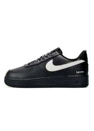 Кроссовки мужские nike air force 1 low, черно-белые кроссовки найс, демисезонные
