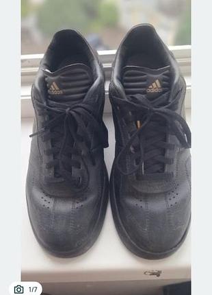 Детские натуральные кожаные кроссовки adidas