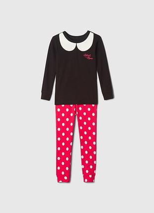 Детская пижама disney minnie mouse gap лонгслив и штаны