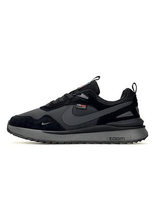 Кроссовки мужские nike zoom cordura, черные кроссовки найк кожа замша, демисезонные