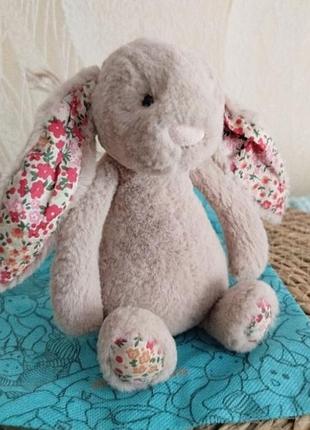 Jellycat оригинал зайчонок бежевого цвета.