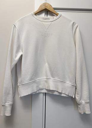 Оригінальний guess світшот молочного кольору | s–m
