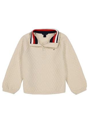 Детская стеганая толстовка tommy hilfiger на полумолнии