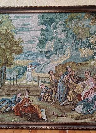 Картина-гобелен rico gobelin "blindekuh" v. j.h. fragonard