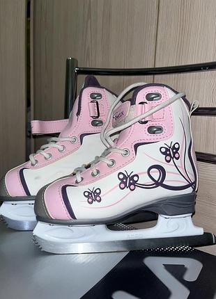 Ковзани для дівчинки reebok glitter girl метелики 30 розмір
