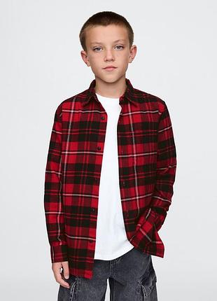 Детская фланелевая рубашка gap в клетку