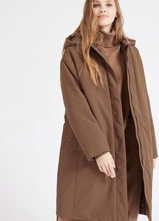Жіночий пуховик uniqlo в шоколадному кольорі
