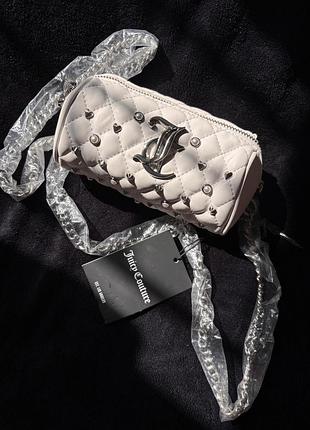 Біла сумочка juicy couture з камінцями