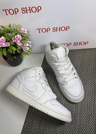 Оригінальні кросівки nike air jordan хайтопи шкіряні