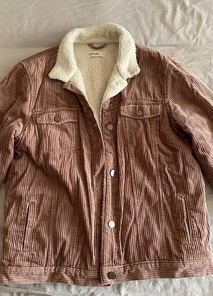 Вельветова куртка unique you unique denim з підкладкою, l
