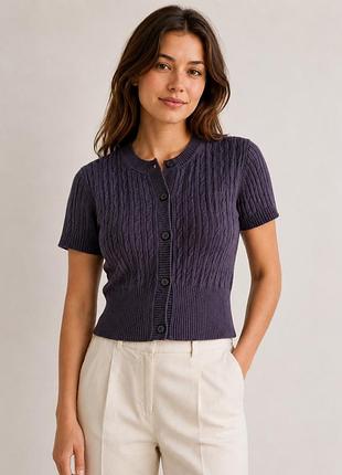 Кроп-топ tommy hilfiger в’язаний, розмір xs-s