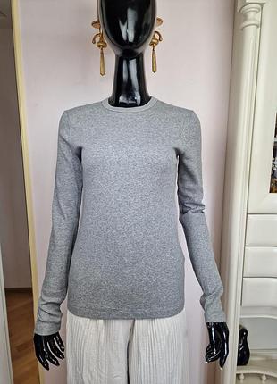 Базовый брендовый лонгслив / лонг toteme organic cotton, размер s