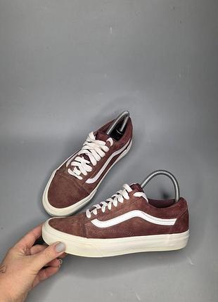 Бордовые кеды vans old skool