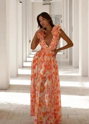 Шикарное дизайнерское платье в пол anne llouise boutique