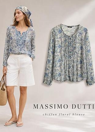 Женская блузка рубашка massimo dutti silk p 36