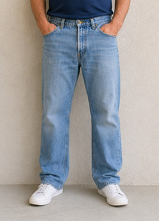 Мужские джинсы lee straight leg светло-синие w35–36 l32