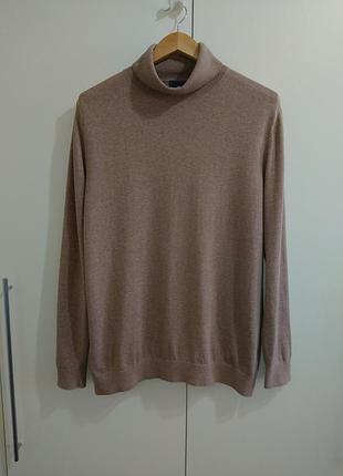 Гольф h&m хлопок коричневая водолазка zara massimo dutti uniqlo