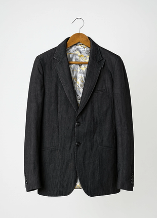 Джинсовый пиджак evisu deluxe exceptional goods wool denim италия (54 / xl)