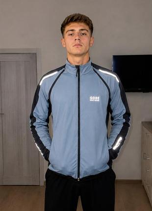 Велокофта / ветровка мужская gore bike wear, светоотражающая, размер l