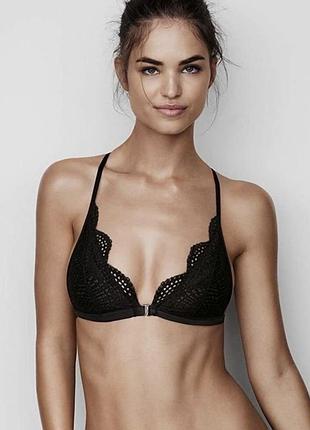 Бюстгальтер мереживний victoria's secret з застібкою спереду