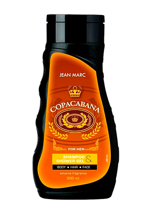 Парфюмированный гель-шампунь для душа jean marc copacabana мужской 300 мл.