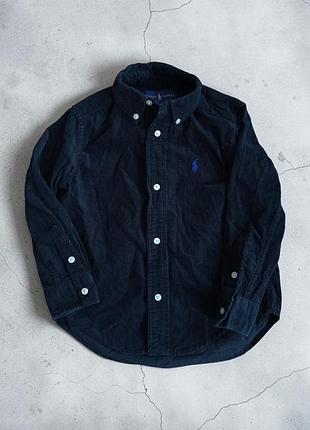 Вельветовая рубашка polo ralph lauren (3t/100 см) | детская рубашка ральф лорен
