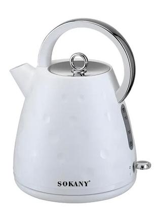 Електрочайник sokany sk-1033 безшумний 1,7л