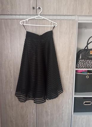 Праздничная черная юбка.new look.