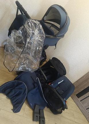 Продам коляску carello ultimo artic blue 3 в 1