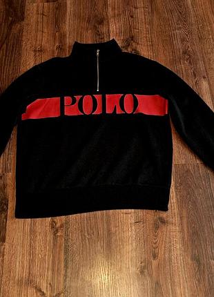 Мужская уникальная кофта свитер polo ralph lauren с большим лого оригинал