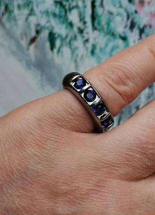 Дизайнерское кольцо дорожка с кристаллами dyrberg kern swarovski