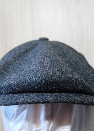 Aurega кепка вовна tweed made in italy