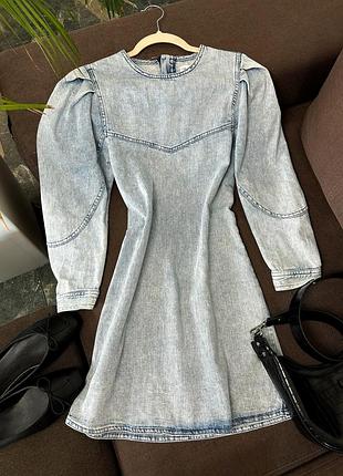 Джинсова сукня від zara!