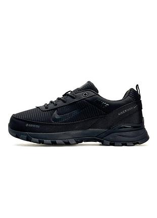 Теплые кроссовки мужские nike rivah, черные термо кроссовки найк, осень зима
